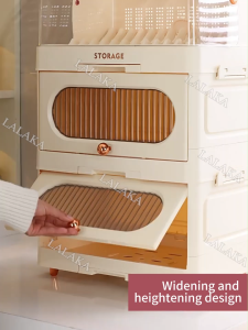 Foldable Plastic Dish Drainer Cabinet Aesthetic Dish Storage Dryer Cabinet With Cover For Plates