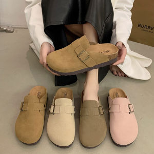 Giày Birken 45 Cm Dép Sục Bít Mũi Đế Dày Mẫu Mới Mùa Xuân 2025 Nữ Dép Lê Boken Câu Cá Lười Đi Ra Ngoài