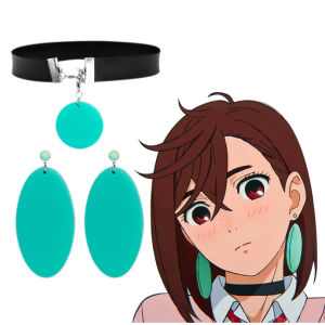 อะนิเมะ DAN DA DAN Ayase Momo ต่างหูจี้อะคริลิคสีเขียว Earstuds Earclips Eardrop คอสเพลย์ Props ผู้หญิงเครื่องประดับอุปกรณ์เสริม