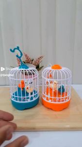 IST Mainan Happy Bird Burung Voice Control Birdcage No.FU1146
