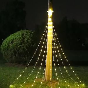 USB/Battery Box Star Lights LED Chaser Lights for Christmas Tree Patio Lawn Home Outdoor Festival Atmosphere Lighting