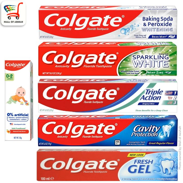 [Imported] Colgate Toothpaste Baking Soda Sparkling White Triple