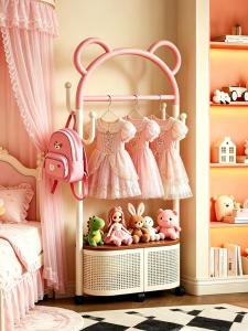 YOUDIANNIU | Dopamine Childrens Clothing Storage Mobile Rack