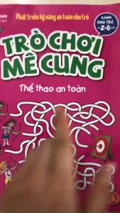 Sách - Trò chơi mê cung - Thể thao an toàn (2-8 tuổi)