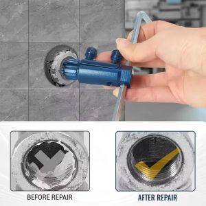 Broken Pipe Thread Extractor for 1/2-3/4-1inch DN15/20/25 Pipes Thread Removal Tool for Broken Threads in Faucets Angle Valves
