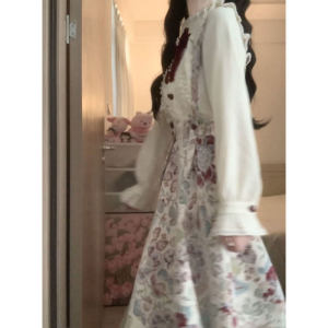 CHANGTONG | Elegant Unique French Retro Two-Piece Set Dress