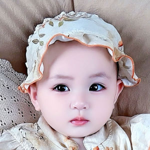 Baby Summer Thin Breathable Protective Cap Newborn Outdoors Traditional Chinese Style Hat round Top Short Brim Casual Wear