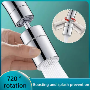 720° Rotary Kitchen Faucet Spray Head  Tap Washbasin Splash Proof Adapter 2 Modes Adjustable Kitchen Sink Faucet Aerator