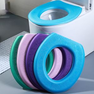 EVA Soft Toilet Seat Cover Adhesive Washable Thick Waterproof Universal Toilet Cover Cushion Reusable Bathroom Accessories