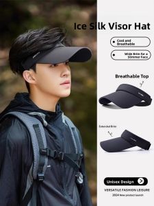 Mens Summer New Style Sun Protection Hat Breathable UV Protection Empty Top Outdoor Sports Fishing Cycling Duckbill Cap