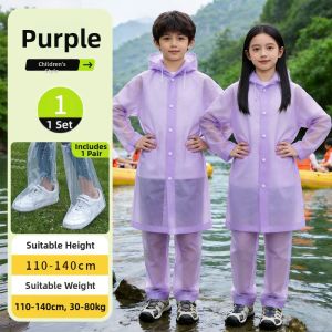 RAINCATO | Waterproof Thick Separate Raincoat for Kids Portable 1pcs