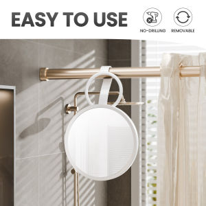 TAILI shower mirror fog-free shaving removable anti-fog wall-mounted mirror suitable for travel camping shower accessories bathroom mirror and accessories portable shatterproof for men and women