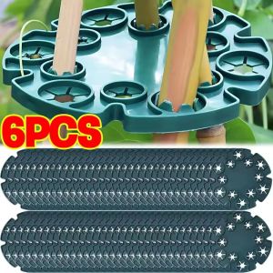 โพโลเคท6/2ชิ้นที่ใส่ต้นอ้อยไม้ไผ่ระเบียงที่ฉากยึดสวนต้นไม้พลาสติกถั่วลันเตาต้นองุ่นอุปกรณ์เชื่อมต่อเสาค้ำสำหรับปีนเขา