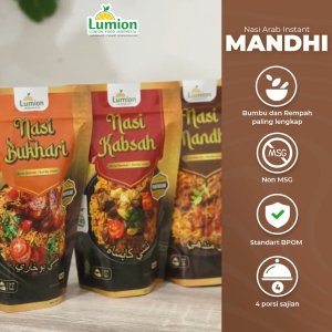 #4 Lumion Nasi Bumbu Mandhi Instan 350gr Nasi Mandhi Instan Siap Masak Nasi Arab