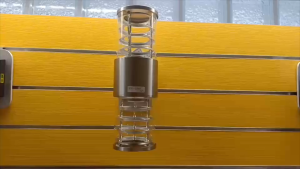 โคมไฟผนังภายนอกขั้ว E27 อลูมิเนียม พร้อมหลอด2 ดวง