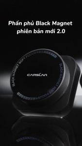 Phấn phủ Black Magnet CARSLAN kiềm dầu màu đen chống nước chống mồ hôi che phủ bóng dầu cho mặt 8g