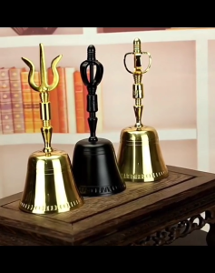 Chuông ĐồngChày Tam Trượng Chày Kim Cang tụng kinhLinh Đồng [cao 19cm]