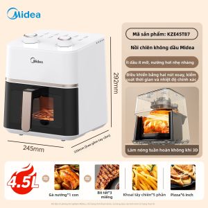 Midea | Máy Chiên Không Dầu Thông Minh Dung Lượng Lớn