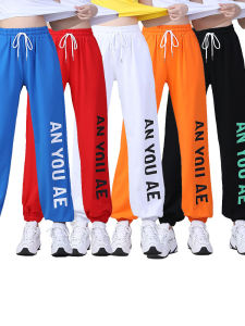 DTHN | Spring & Autumn New Style Short Sleeve T-shirt Letter Sportswear Dance Team Performance Outfit