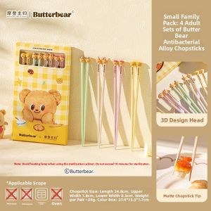 MODERN SWEETHOME | Cute Antibacterial Anti-mold Alloy Chopsticks