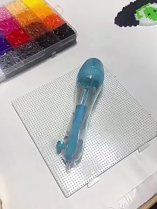 Upgraded Automatic Bead Press Pen DIY Craft Tool Kids Perler Bead Puzzle Making Supply