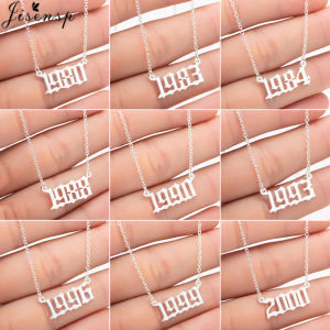 Custom Jewelry Special Date Year Number Necklaces for Women Men 1980 1989 1995 1997 1999 from 1980 to 2002 Collares