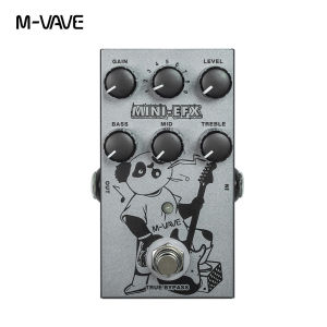 M-vave MINI-EFX Electric Guitar Effects Pedal 4 Overdrive Effects 4 Distortion Effects Boost 3 Band EQ True Bypass