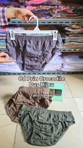 Cd Pria Crocodile 521 - 242 Dus Hijau | Celana Dalam Pria Dewasa Bahan Katun Lembut