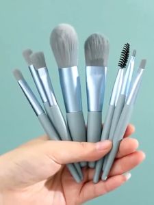 Brush Make Up Kosmetik 1 Set 8 Pcs Aksesoris Alat Make Up Mini Halus Lembut Berkualitas BRS2 ZIORRA