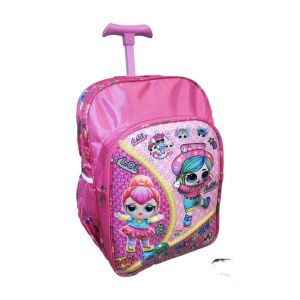 Tas Troley Roda Import Gambar TimbuL 3D Anak Cewek TK 14inch