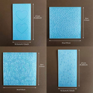 Bubble Dot/Vintage Floral/Double Heart2D/3D Plastic Embossing Template Folders for Card Making Photo Album DIY Scrapbooking