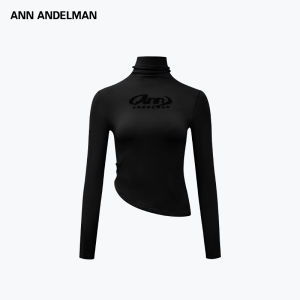 ANN ANDELMAN | High Neck Asymmetric Hem Sweater