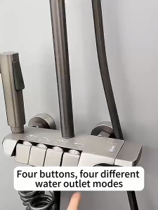 Shower Set With Faucet Shower Head Shower Sets 360 ° Rotation Adjustable Shower Set With Hot And Cold Shower Set Bathroom Shower Complete Set Stainless Shower Set For Bathroom