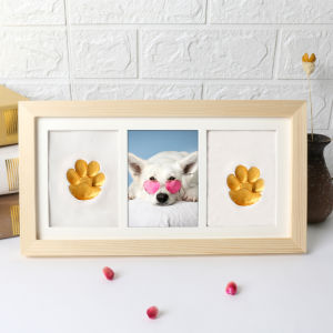Dog Paw Print Commemorative Pet Hand and Foot Prints Inkpad Photo Frame DIY Cat Pawprint Inkpad Inkpad Souvenir Pet Inkpad Photo Frame