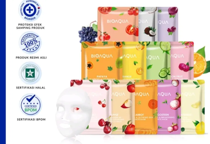 Masker Wajah BioAqua sheet mask