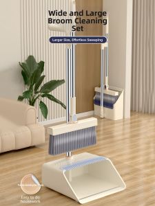 CHAOQUN | Foldable Broom and Dustpan Set Home Cleaning