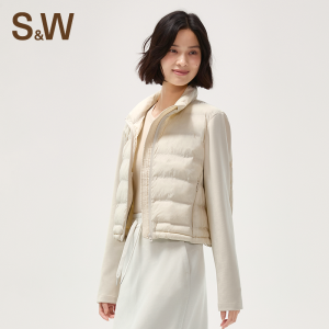 S&W | Lightweight Warm Winter Womens Quilted Jacket Short Style