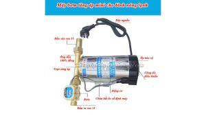 Máy Bơm Tăng Áp Mini Cho Thiết Bị Vệ Sinh Bình Nóng Lạnh Máy Giặt