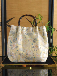 KunLun Spring Celebration High-End Silk Song Jin Bamboo Section Bag Single Shoulder Handheld White Enhancing Chinese Style Handbag