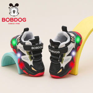 Bobdog | Giày Trẻ Em Nhỏ Cho Bé Trai Có Lớp Lót Xốp Phát Sáng