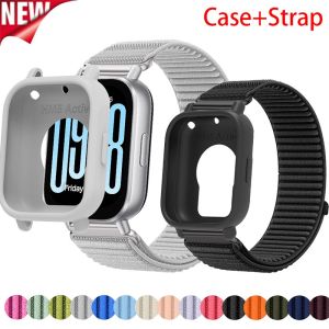 Nylon Strap+Silicone Case For Redmi Watch 5 Active/Lite Sport Band Protective Cover Bumper For Redmi Watch 5Lite/Active Bracelet
