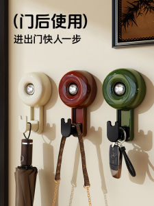 Powerful Load Bearing Suction Cup Hook Adhesive Wall Mounted Coat Hook for Keys And Hats No Drilling Required Entrance Organizer
