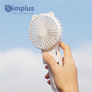 SimplusPink Mini Fan Handheld Fan Cute Mini Portable Foldable 3 Speed Settings Type-C Charging 6h Runtime