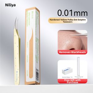 NILIYA | Precision Ultra-Fine Beauty Salon Dedicated Dolphin Tweezers Combats Blemishes