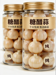 Authentic Sweet & Sour Sugar-Pickled Garlic No Additives