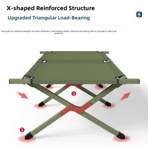 LINSI | Portable Emergency & Camping Bed Aluminum Single