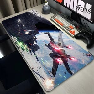 XXL เมาส์ Pad คอมพิวเตอร์ความเร็วประเภทพรมสําหรับ E-sports ผู้เล่นแล็ปท็อปคีย์บอร์ด Mousepad ของขวัญ 900x400 S-star W-wars ยานอวกาศ