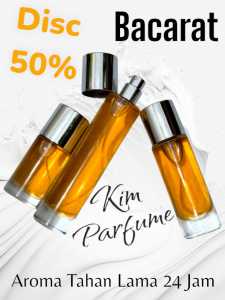Parfume Refill Baccarat Tahan Lama 24 Jam Pria Wanita Minyak Wangi Cowok Cewek 50 Mili Bayar di Tempat