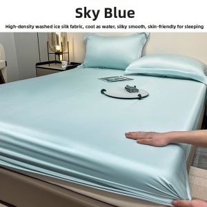 Cooling Ice Silk Fitted Sheet