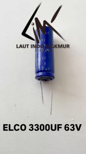 ELCO 3300UF 63V KAWAT KAPASITOR CAPACITOR ELCO 3300 UF 63 VOLT KAPASITOR ELKO ups st